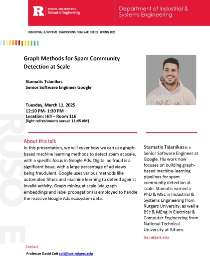 ISE Seminar March 11, 2025